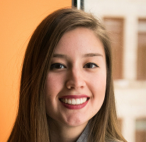 Victoria Lawson, CFO bij een financieel handelsbedrijf, portret.